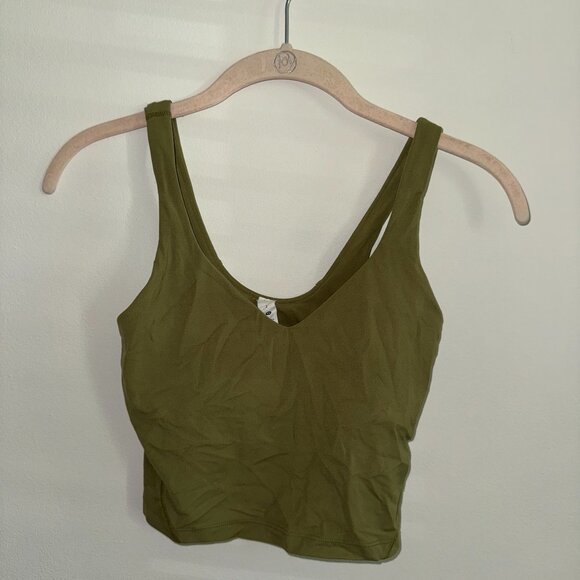 Lululemon Olive Green Align Tank Top - Picture 1 of 3